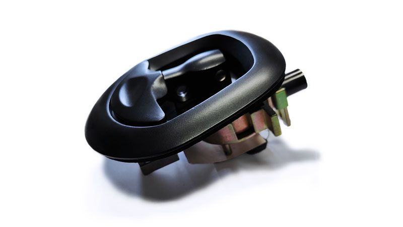 Whale tail Black T-folding handle lock -19103-B