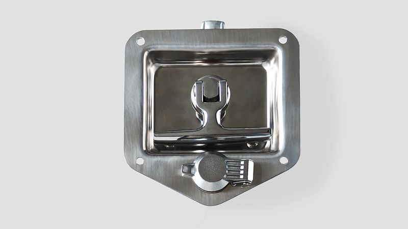 304 Stainless Steel Polishing Folding T-Handle Lock with Waterproof Cap - Model 19204-B
