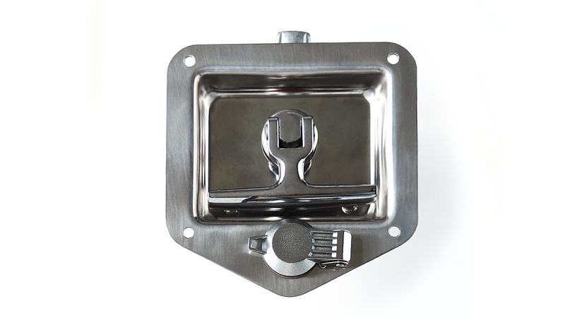 304 Stainless Steel Polishing Folding T-Handle Lock with Waterproof Cap - Model 19204-B