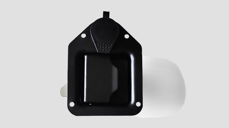 Industrial Cabinet Pull-open Panel Lock Black Powder Coating Stainless Steel Compression Handle Lock 19848