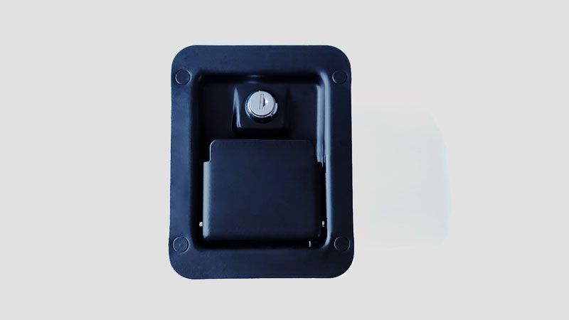 Industrial Cabinet Black Panel Door Lock 19866-3
