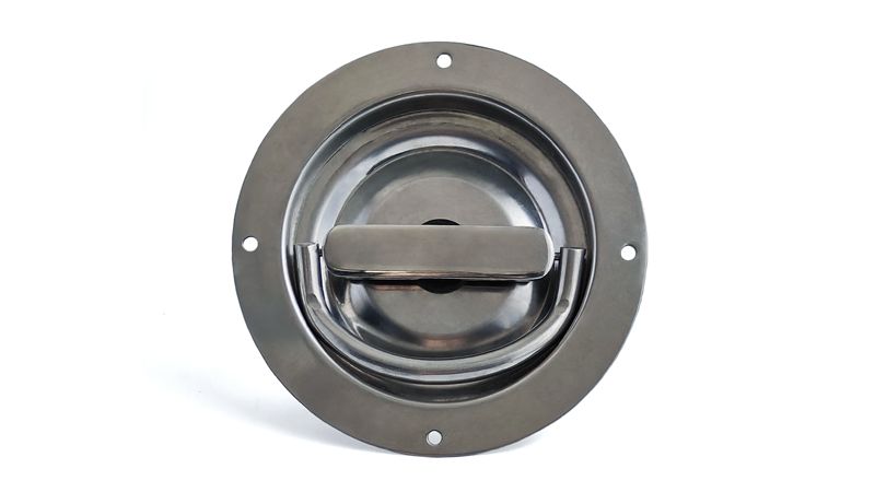 304 Stainless Steel Dish D-ring Handle Lock - Heavy-Duty Security for Truck Toolboxes, RVs & More | Model 19109
