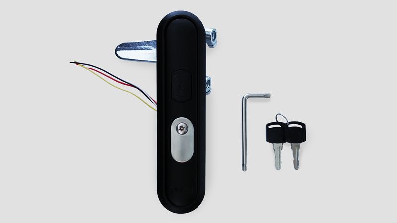 Black Powder Coating Intelligent Cabinet Panel Locks Zinc Alloy Electric Control Lock 19899