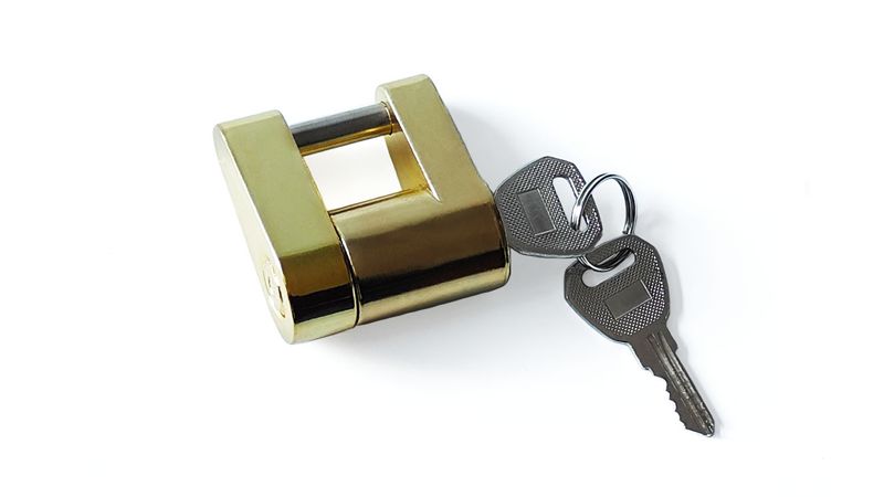 Gold small latch Lock-37201-G