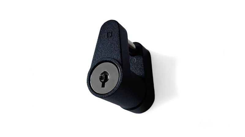 Black small latch lock-37201-B