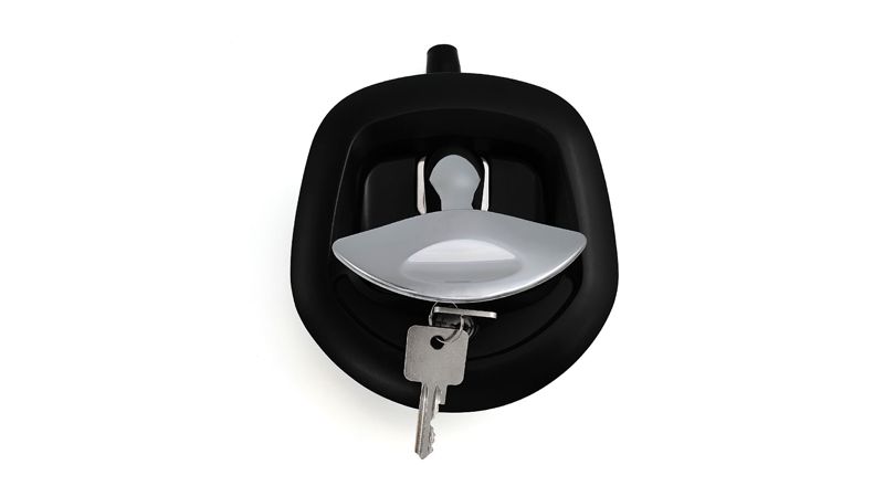 Mechanical whale tail handle lock-69102