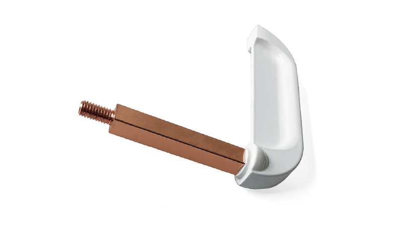Zinc Alloy with White Powder Coating Long Lever Pull Handle 19405-K