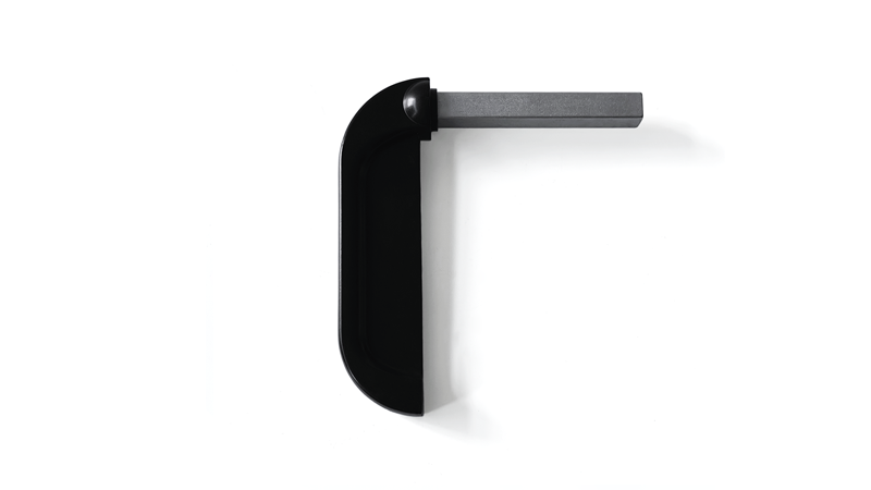 Black Zinc Alloy Lever Handle Grip 19405-J