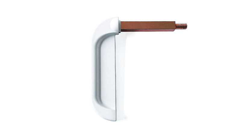 Zinc Alloy with White Powder Coating Long Lever Pull Handle 19405-K
