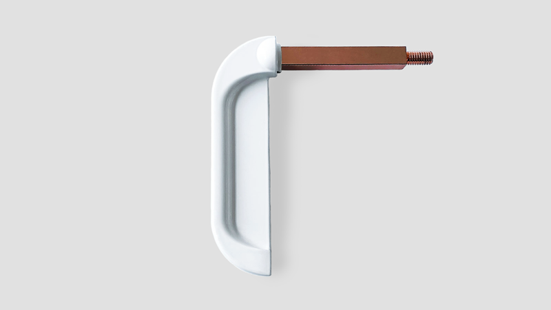 Zinc Alloy with White Powder Coating Long Lever Pull Handle 19405-K