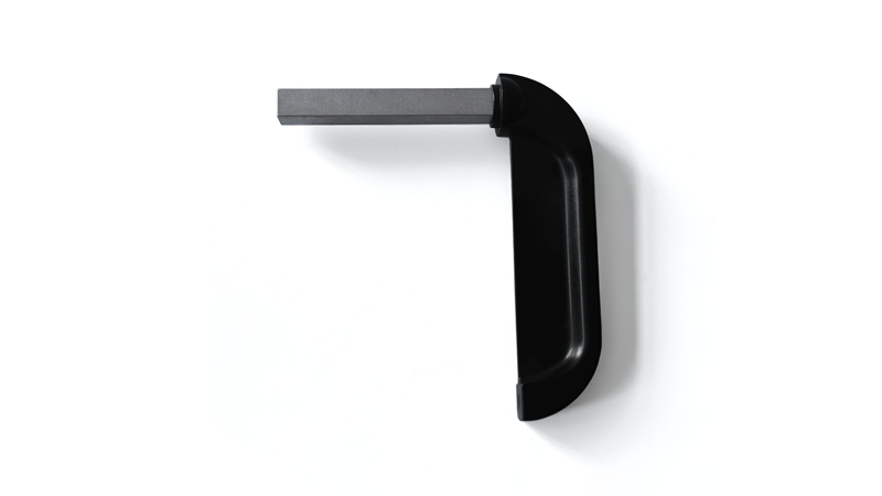 Black Zinc Alloy Lever Handle Grip 19405-J