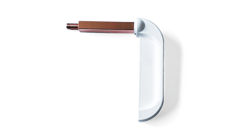 Zinc Alloy with White Powder Coating Long Lever Pull Handle 19405-K
