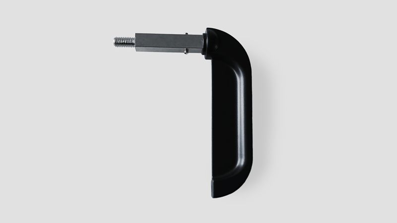 Black Powder Coating Zinc Alloy Auto Door Handle Parts 19405-D