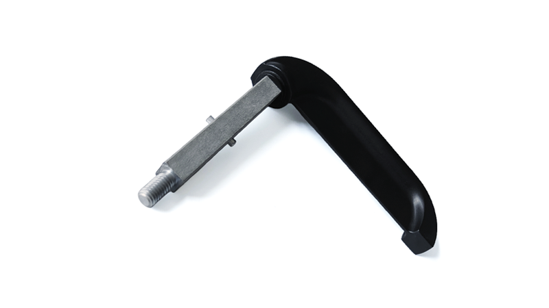 Black Powder Coating Zinc Alloy Lever Handle 19405-B