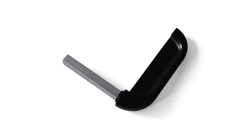 Black Zinc Alloy Lever Handle Grip 19405-J