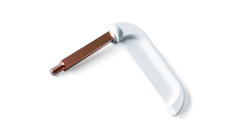 Zinc Alloy with White Powder Coating Long Lever Pull Handle 19405-K