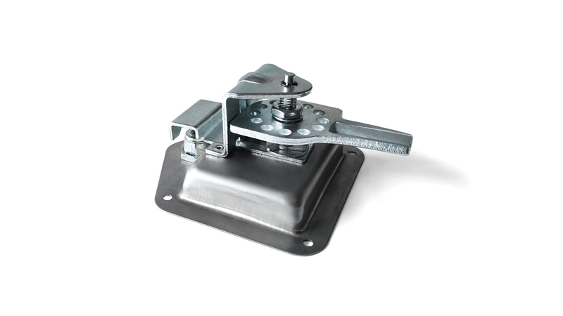 Panel Flush Stainless Steel Paddle Lock Key-locking Recessed T Handle Cabinet Lock with Dust Cover 19204-E