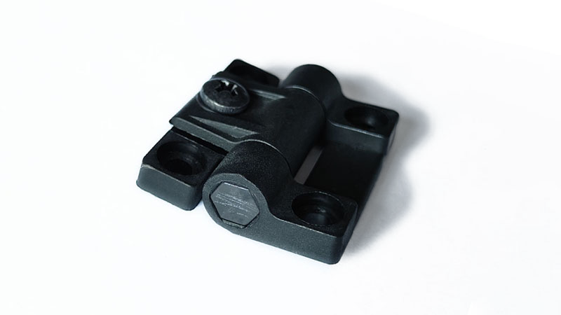 Black Plastic Positioning Machine Hinge Adjustable Folding Pivot Butt Door Hinges 19455A