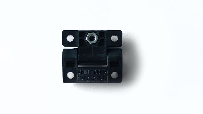 Black Plastic Positioning Machine Hinge Adjustable Folding Pivot Butt Door Hinges 19455A