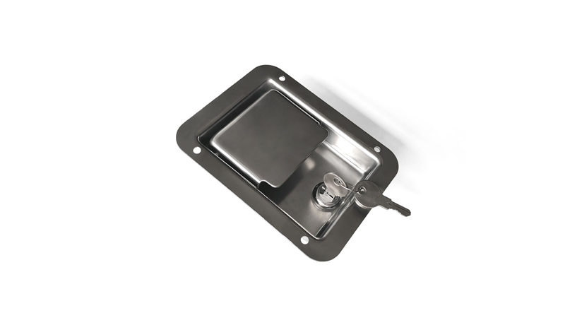 304 Stainless Steel Embedded Pull Panel Lock Motorhomes Trucks Toolboxes Multipoint Paddle Handle Latch 19304-1