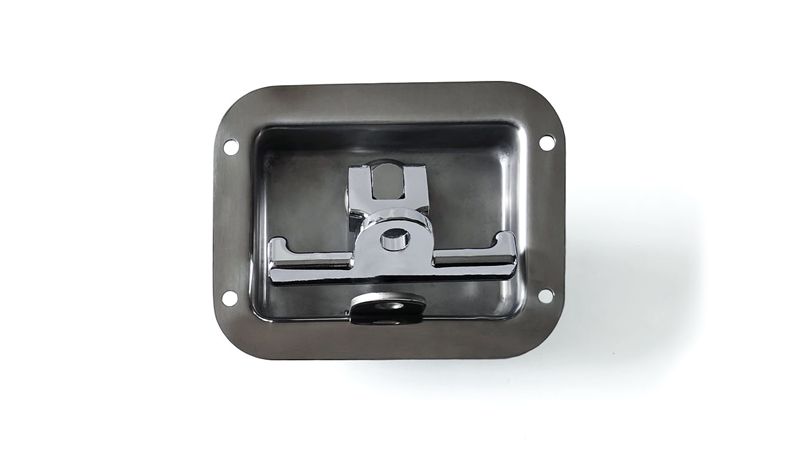 Industrial Cabinet Toolbox Paddle Latch Polishing Stainless Steel T-Handle Pull Open Panel Locks 19205