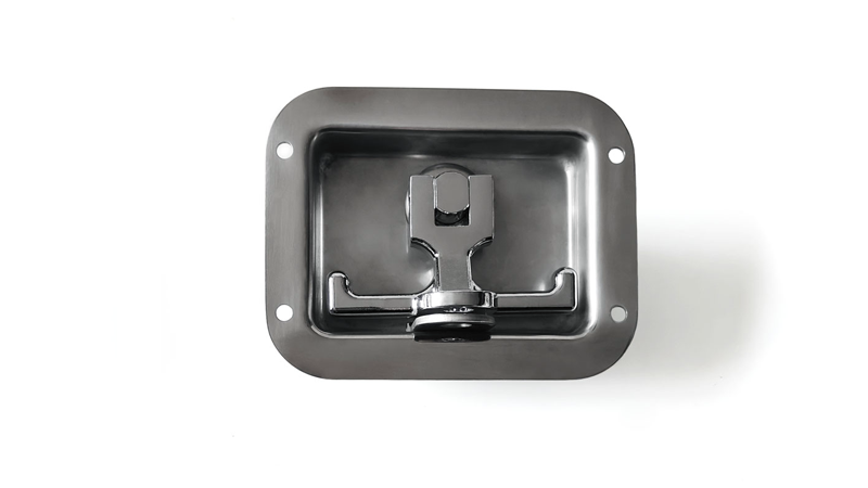 Industrial Cabinet Toolbox Paddle Latch Polishing Stainless Steel T-Handle Pull Open Panel Locks 19205