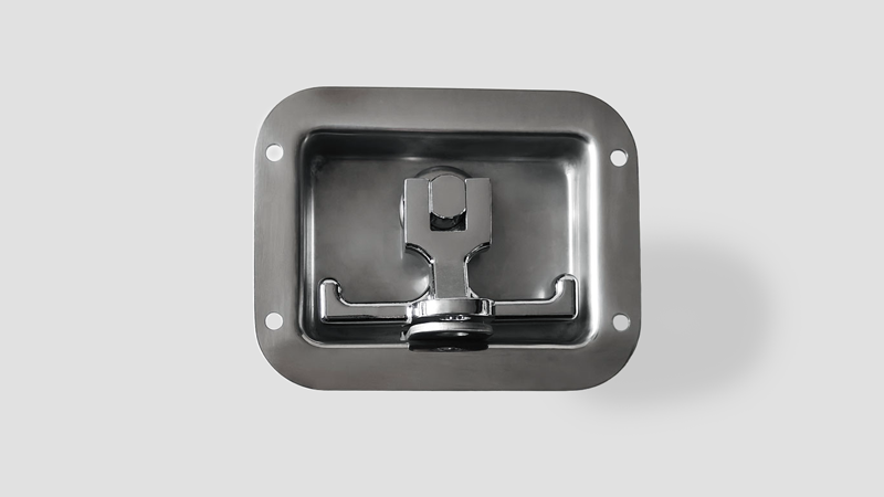 Industrial Cabinet Toolbox Paddle Latch Polishing Stainless Steel T-Handle Pull Open Panel Locks 19205