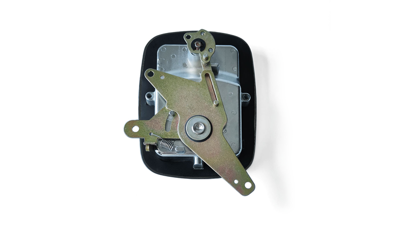 Zinc Alloy Pull-open Panel Lock Car Trailer Truck Body Part Toolbox Chroming Paddle Handle Latch with Key 19302