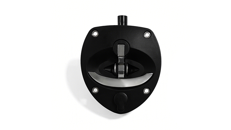 Truck Trailer Black Toolbox Lock T Handle Compression Boat Container Paddle Chrome Handle Latch Truck Body Parts-29813