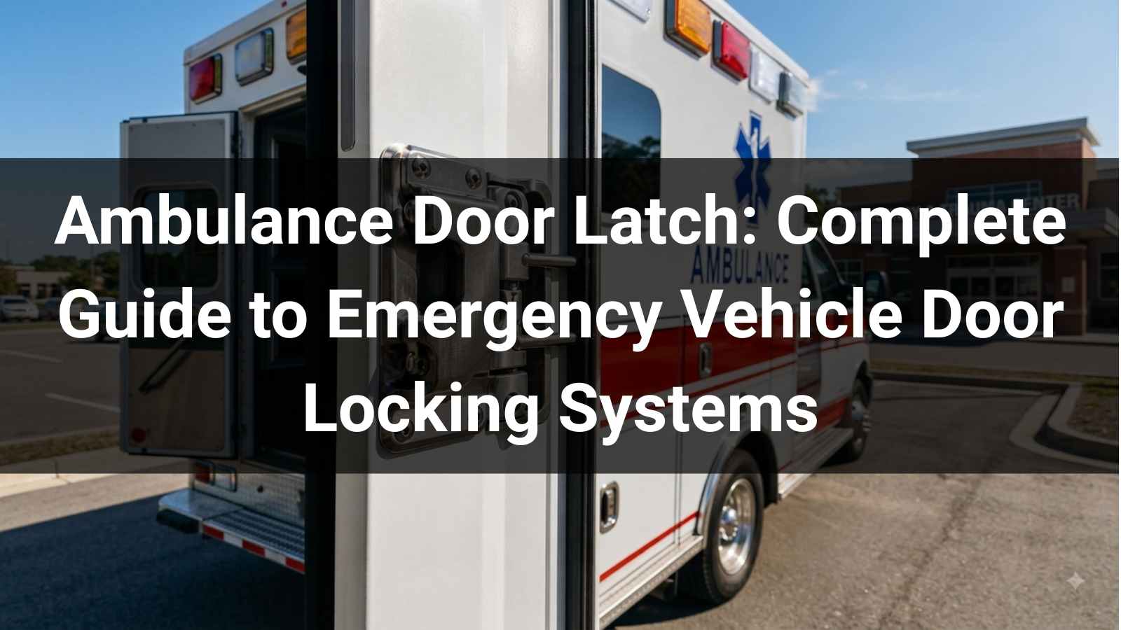 Ambulance Door Latch: Complete Guide to Emergency Vehicle Door Locking Systems