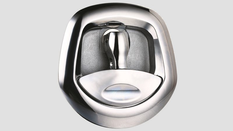 Whale tail T-folding handle lock -19101